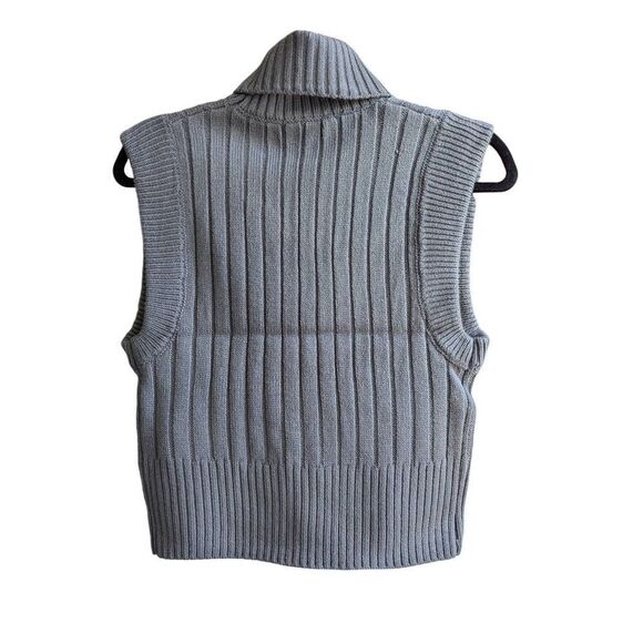Forever 21 turtle neck ribbed sweater vest Small - Picture 2 of 5